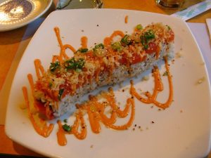 My Salmon's Lover's Sushi dish at The Sushi Garden