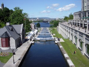 Rideau Canal overlooking the Ottawa River
