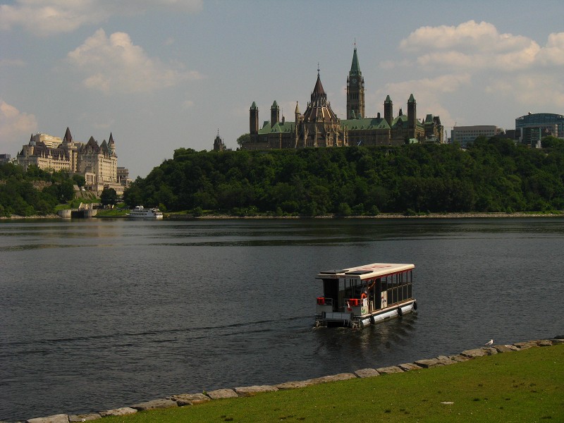 The View of Parliament Hill in Ottawa from Gatineau, Quebec