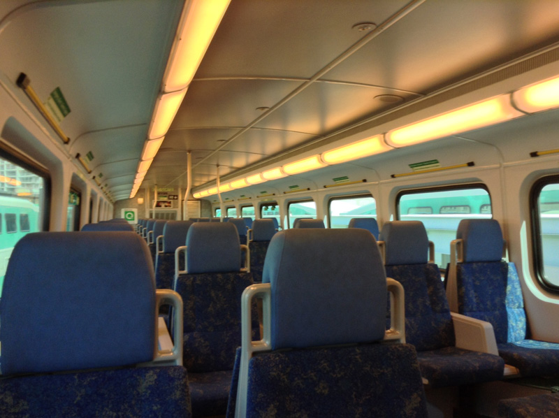 My view on the train one day coming back from the city. 