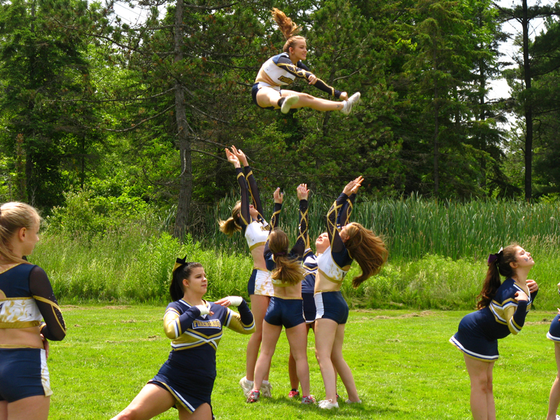 Town's cheerleaders